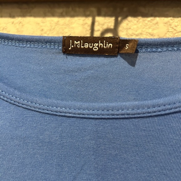 J. McLaughin Blue Long Sleeve Tee - Small - Picture 3 of 6